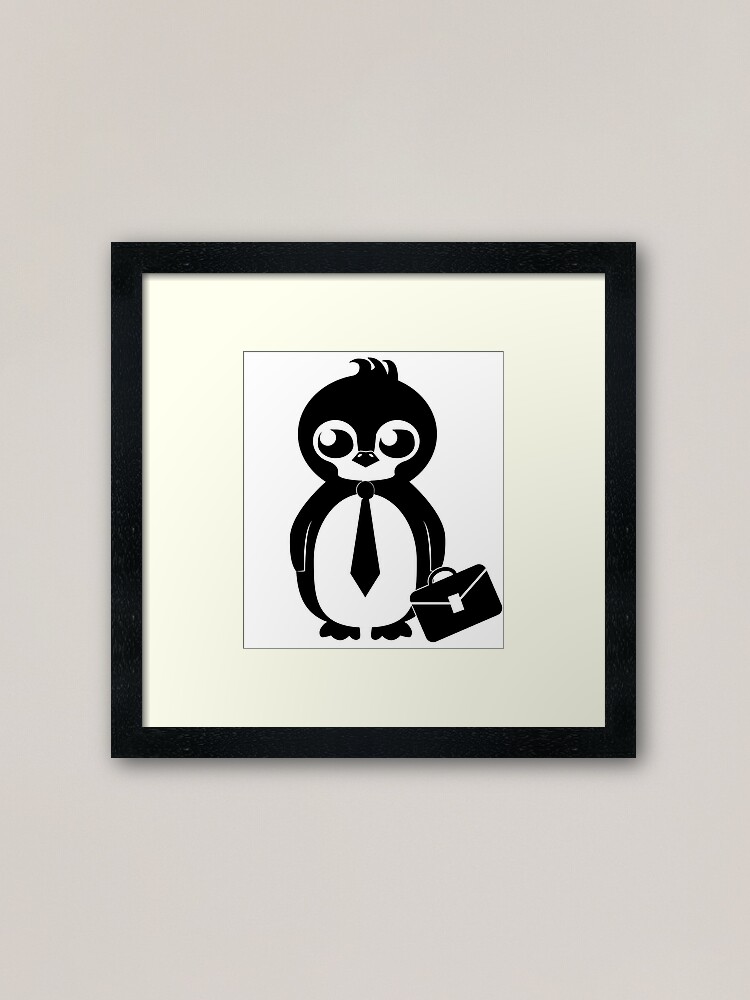 Alternate view of Business Penguin Framed Art Print