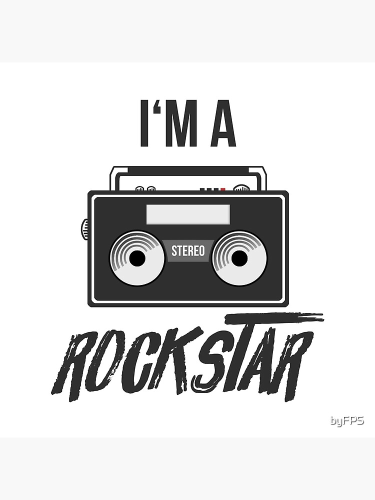 I Am A Rockstar Greeting Card By Byfps Redbubble