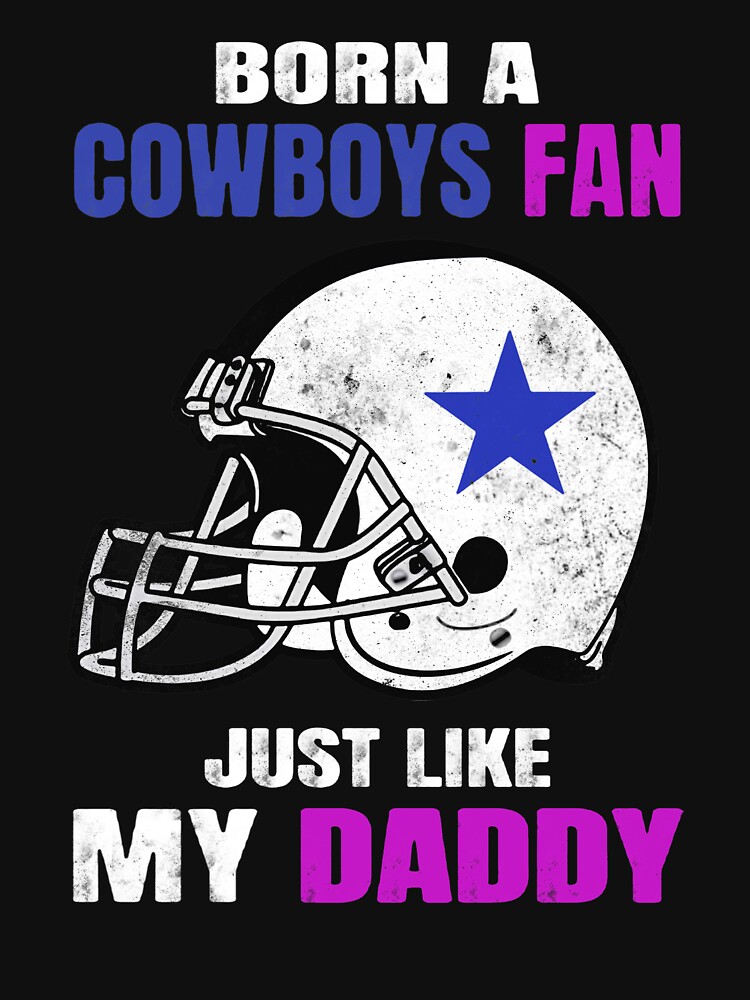 Born a Cowboys Fan Just Like My Dad Graphic by USA_Artist · Creative Fabrica