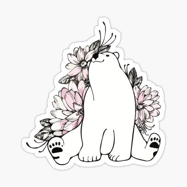 Item preview, Floral Polar Bear  designed and sold by EPOOCH.