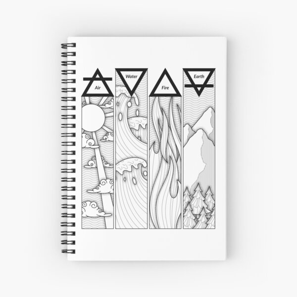 Item preview, Air Fire Water Earth Four Elements Greek Triangle Symbols designed and sold by Teeleo.