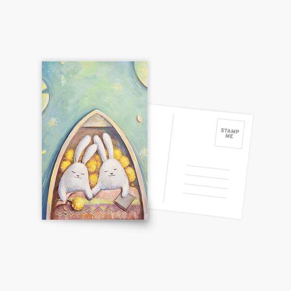 Something about Love and Bunnies Postcard