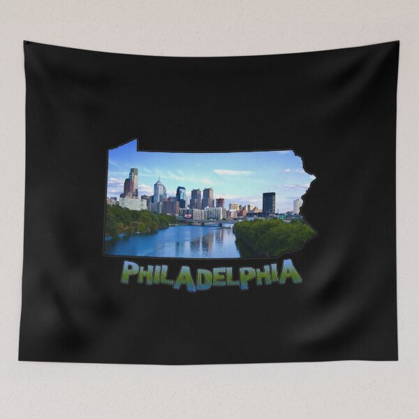 Item preview, Pennsylvania State Outline (Philadelphia & Delaware River) designed and sold by gorff.