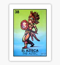Pegatina El Azteca - Los aztecas - Loteria