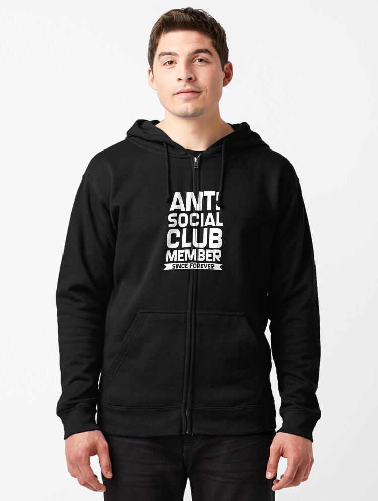 anti social social club zip hoodie
