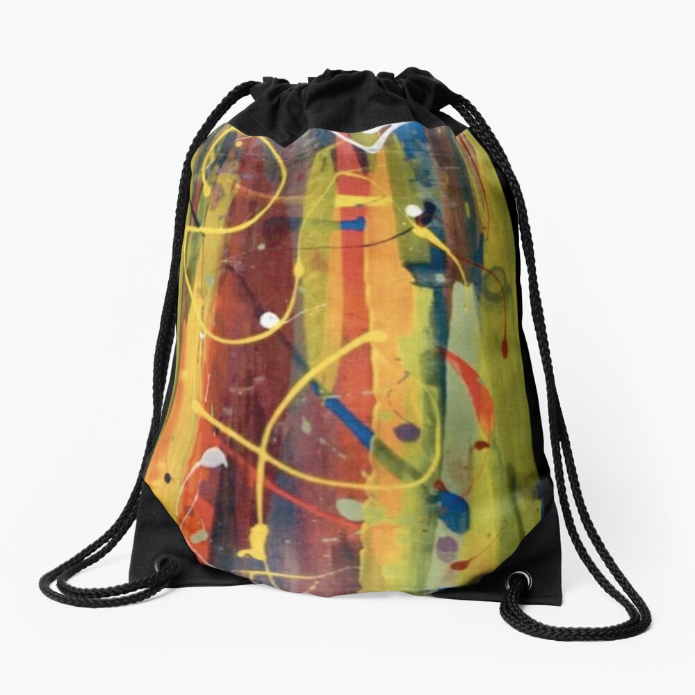 Open Flame Drawstring Bag