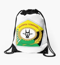 Seal of Southeast Sulawesi Drawstring Bag