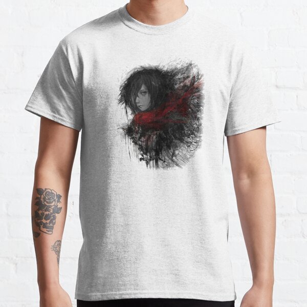 Shingeki no Kyojin Mikasa Ackerman Camiseta clásica