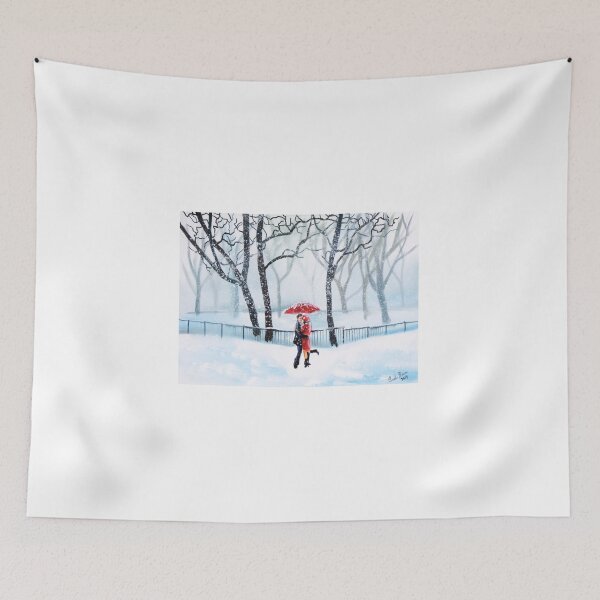 Artikelvorschau, Romantisches Paar im Schnee entworfen und verkauft von GORDON BRUCE ART.