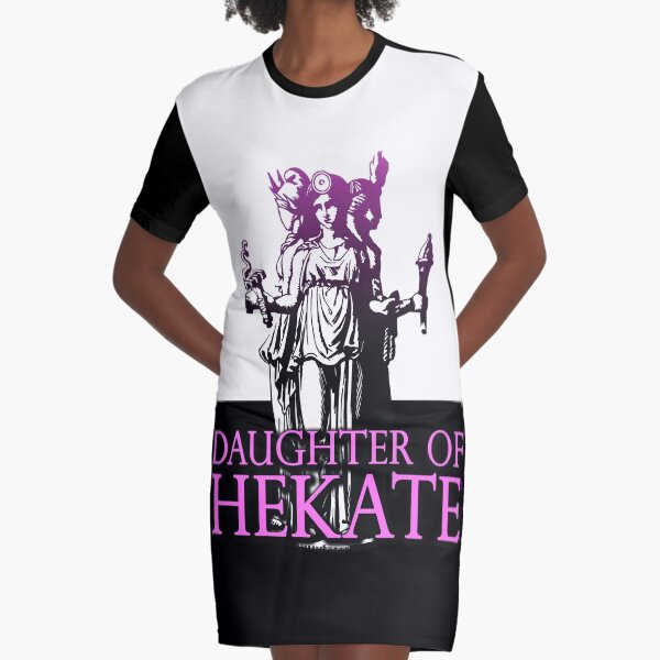 Daughter of Hekate - The Goddess of Witches Graphic T-Shirt Dress