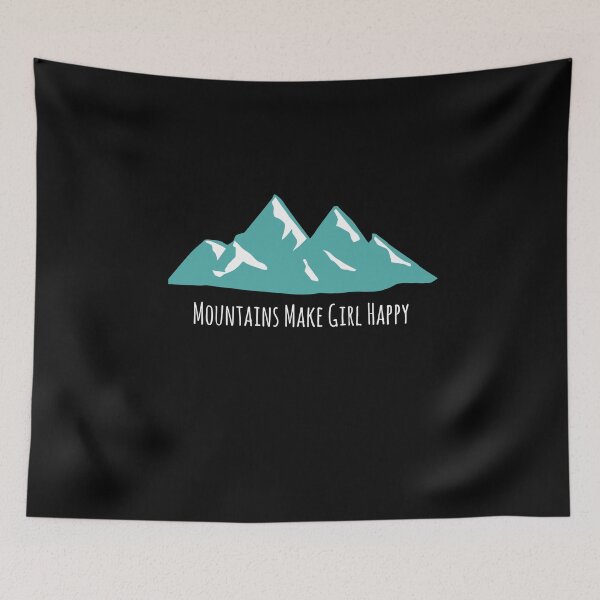 Item preview, Mountains Make Girl Happy Hikers Bikers Wilderness Lovers designed and sold by doodabobs.