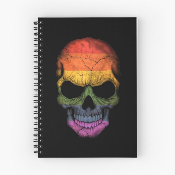 Item preview, Gay Pride Rainbow Flag Skull designed and sold by JeffBartels.