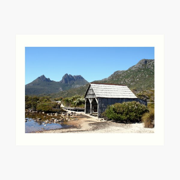 Old Cradle Mountain Boat Shed Art Print