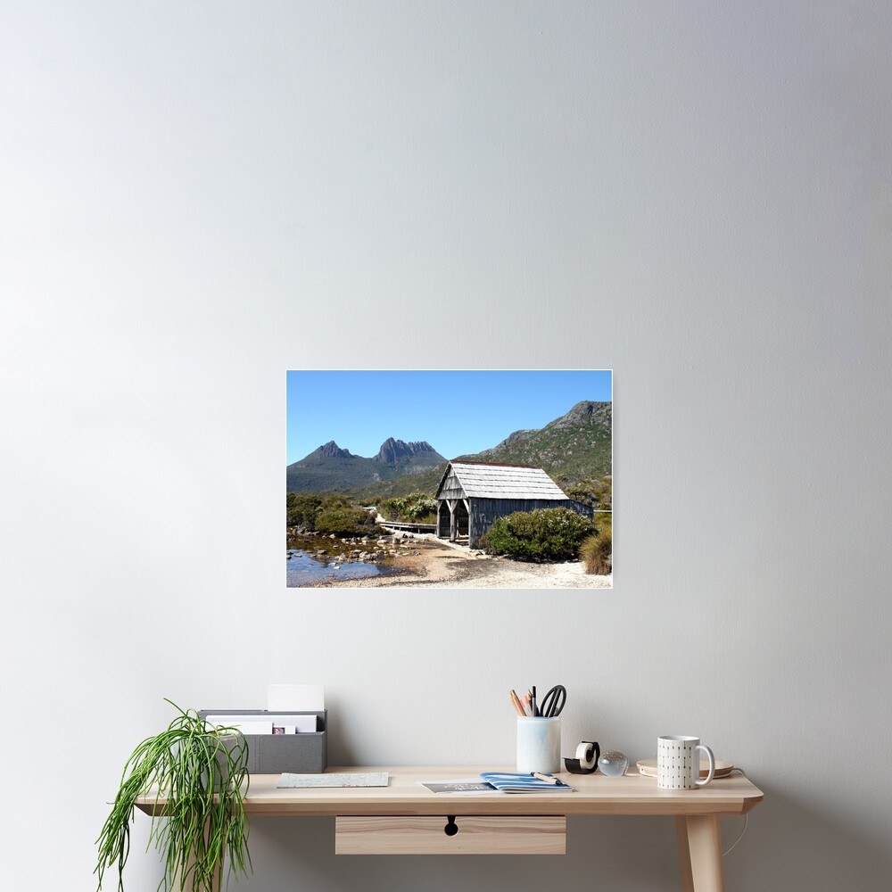 Old Cradle Mountain Boat Shed Poster