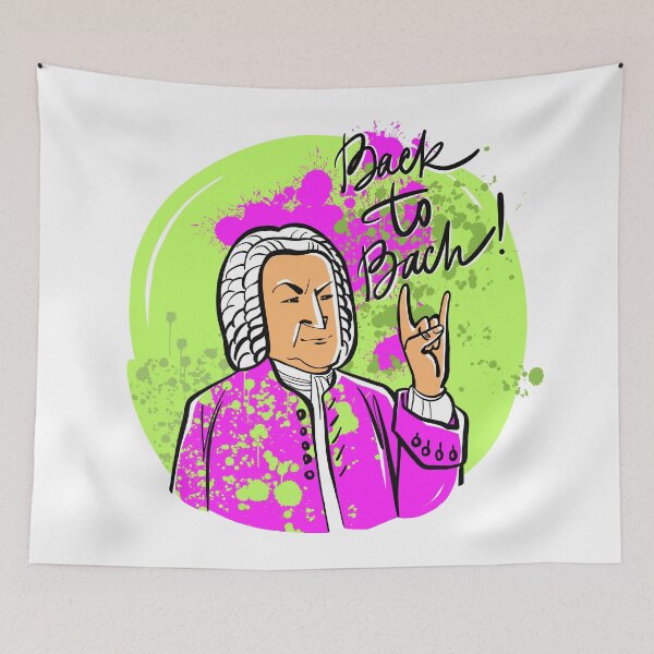 Item preview, Back to Bach (neon spray paints version) designed and sold by Irina Ivanova.