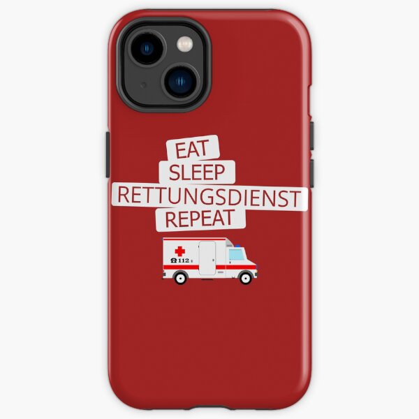 eat sleep rettungsdienst repeat iPhone Robuste Hülle