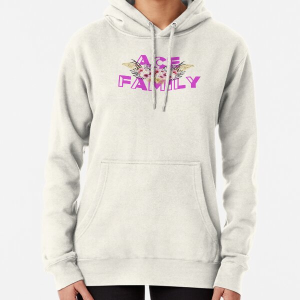 ace family pink hoodie