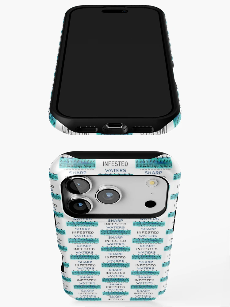 Thumbnail 3 of 4, iPhone Case, Sharp Infested Waters designed and sold by TimespunThreads.