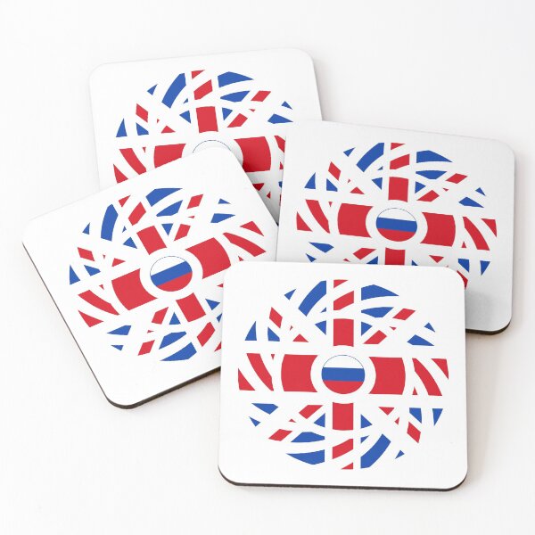 Item preview, British Russian Multinational Patriot Flag Series designed and sold by Carbon-Fibre Media.