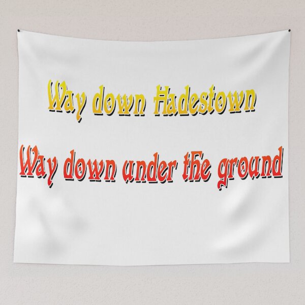 Artikelvorschau, Hadestown Songtexte entworfen und verkauft von Foxlindesigns.