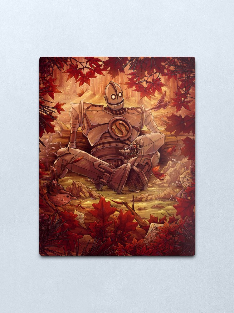 Alternate view of Souls Don't Die Iron Giant Fan Art Metal Print