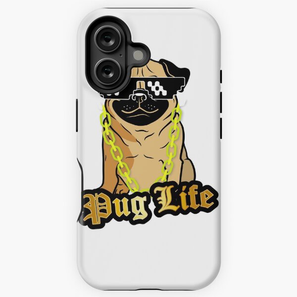 Vista previa del artículo con la obra «vida Pug», diseñado y vendido por mowafak younis.