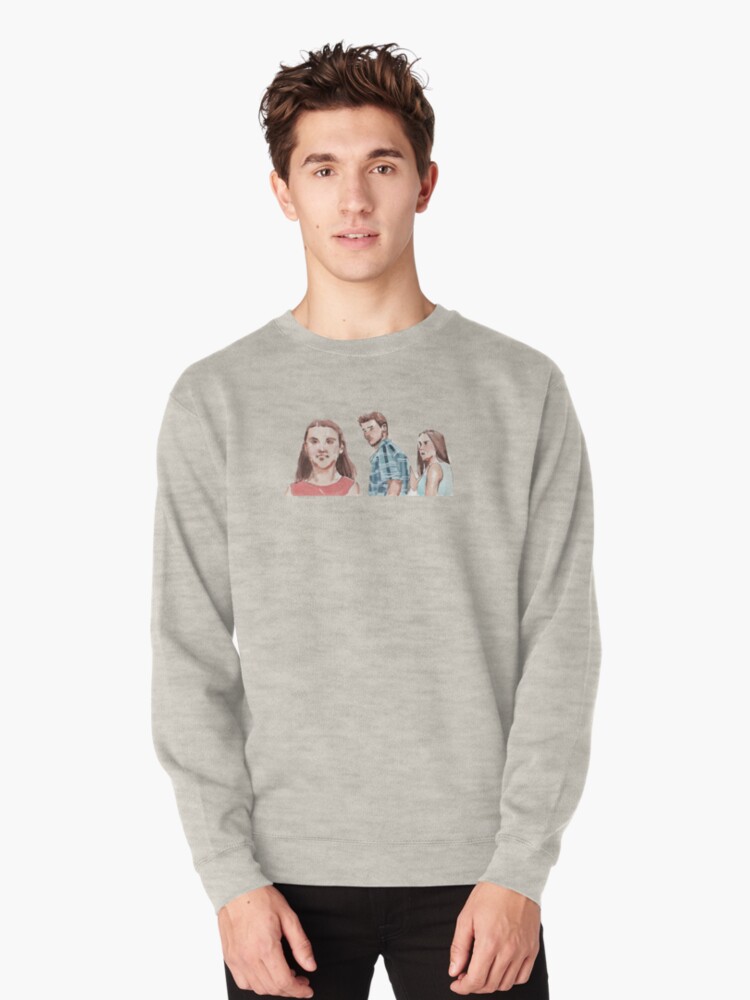 Distracted Boyfriend Meme Watercolor Pullover Sweatshirt By