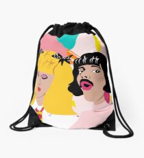 I want to break free Drawstring Bag