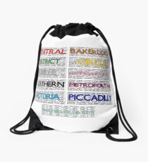 Tube Lines - All Drawstring Bag