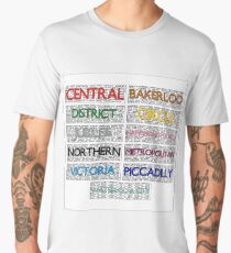 Tube Lines - All Men's Premium T-Shirt