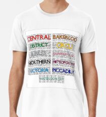 Tube Lines - All Men's Premium T-Shirt