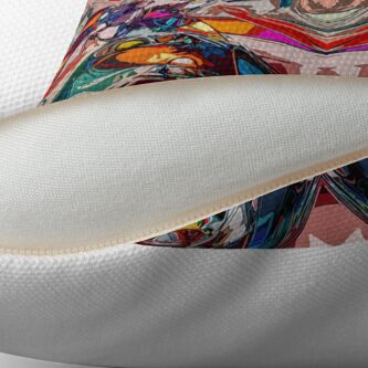 Alternate view of Balance of Abstract Shapes Throw Pillow