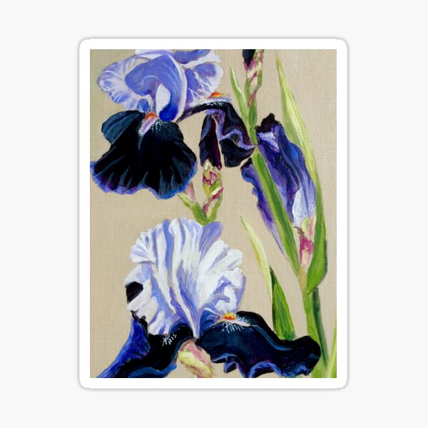 Item preview, Blue Bearded Iris designed and sold by Julie Ann Accornero.