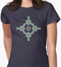 Geometric circle design Women's Fitted T-Shirt