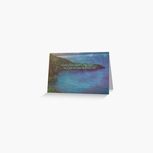 islands float around my head... Greeting Card