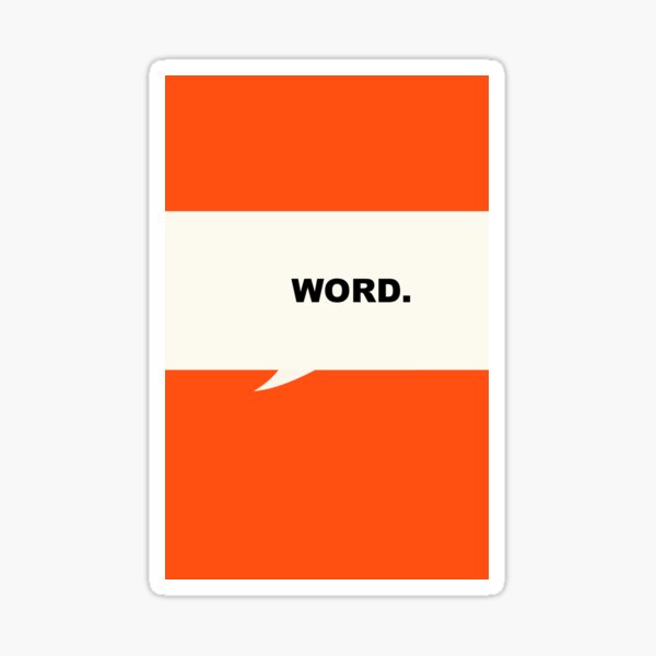Penguin books Penuin orange love Sticker
