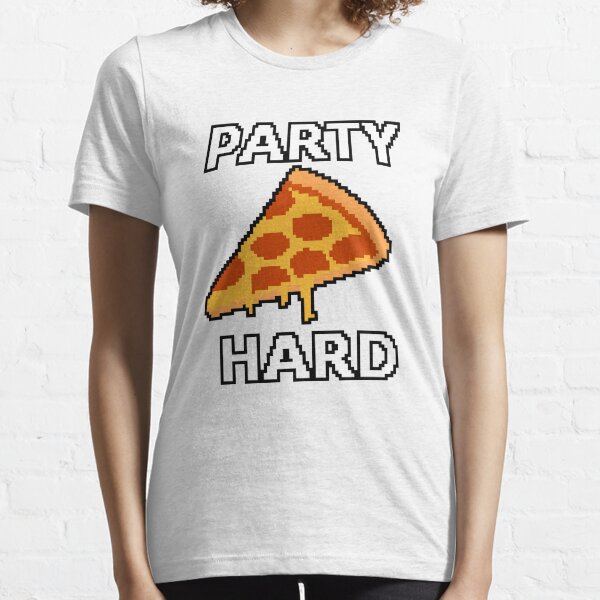Party Hard Pizza Pixel Art Essential T-Shirt