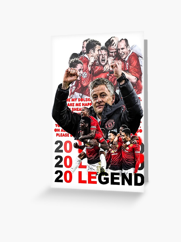 Football Legends of Manchester United Ole Gunnar Solskjaer 20LEGEND Banner Scarf
