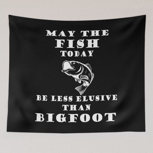 Item preview, Funny Fishing Fish Less Elusive than Bigfoot designed and sold by doodabobs.