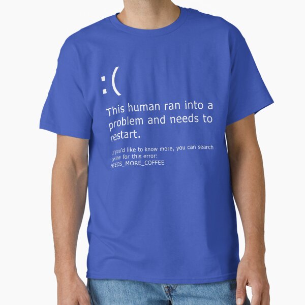 Item preview, Blue Screen of Death - Coffee error designed and sold by DigitalCleo.