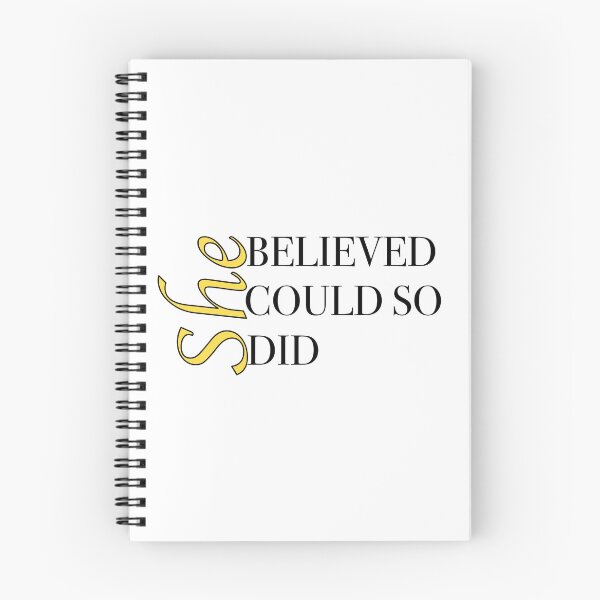 Item preview, She Believed Quote designed and sold by Astravira House.