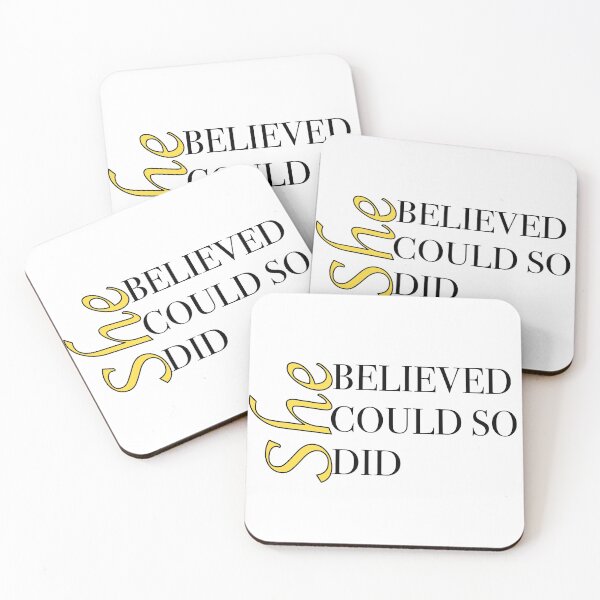 Item preview, She Believed Quote designed and sold by Astravira House.