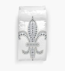 White Fleur de Lis Bettbezug