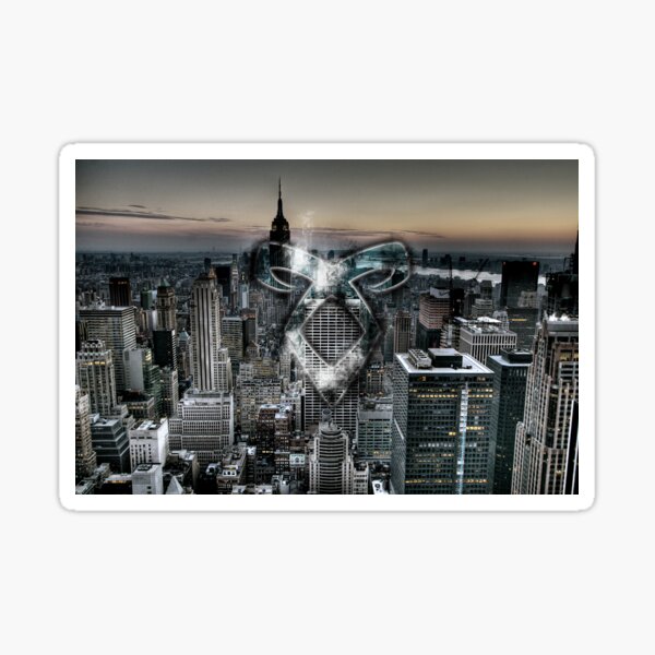 Item preview, Angelic Rune NYC City-Scape designed and sold by maddiedrawz.
