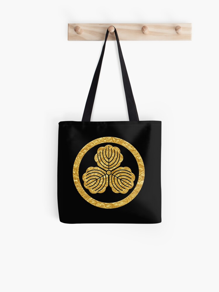 Japanese Mon Maruni Mitsu Kashiwa | Tote Bag