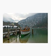 Old boat on Königsee Photographic Print