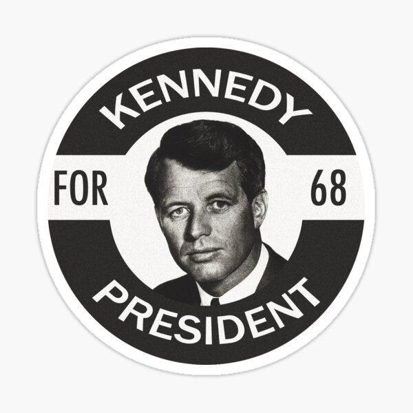 Robert Kennedy Black and White Sticker