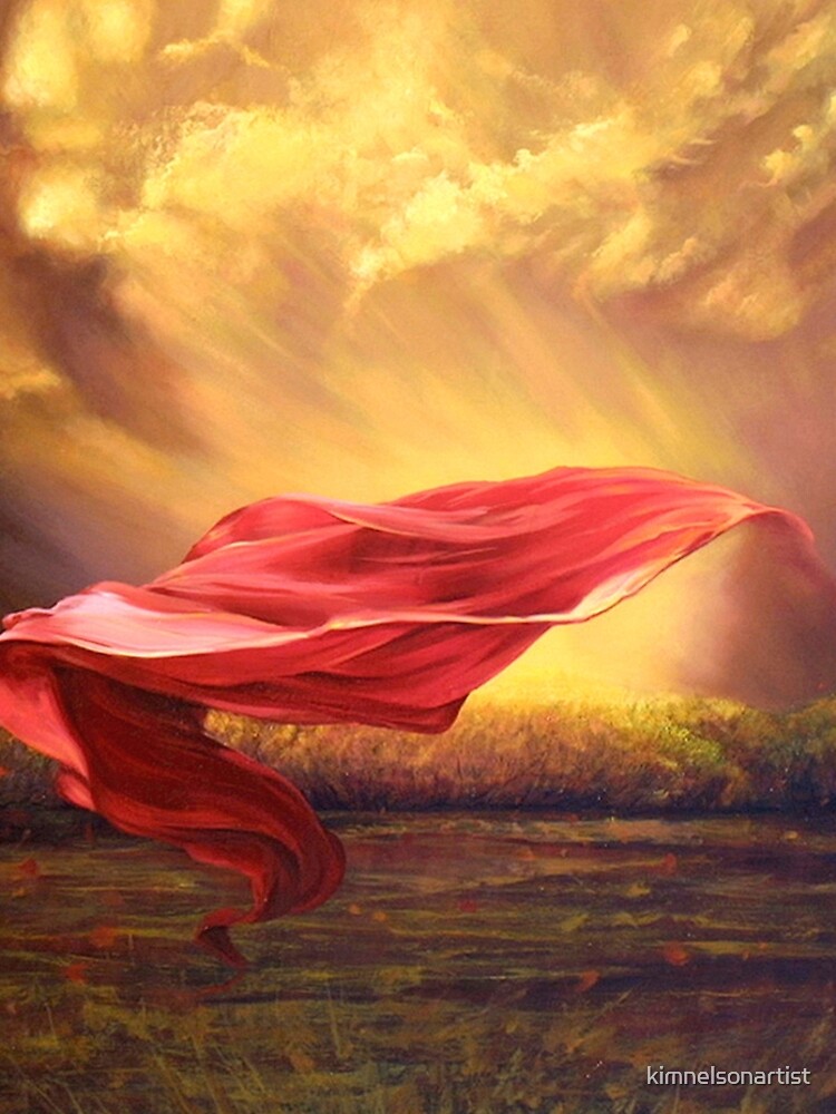 Red Shawl II by kimnelsonartist