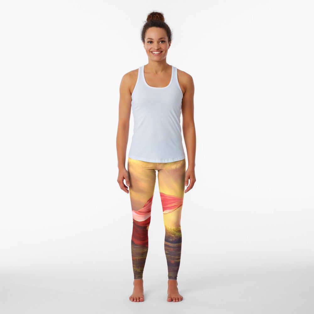 Red Shawl II Leggings
