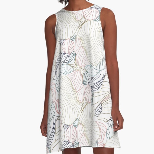 Swizzle in White A-Line Dress